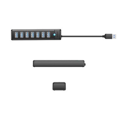 2. Orico PW7U-U3 hub 7x USB-A 3.0 + USB-C 5V/3A 1m - black