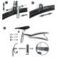 39. DUNLOP 24-26 INCH MTB FENDER SET