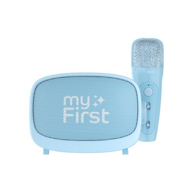 4. myFirst Voice 2 - karaoke set for kids - microphone and wireless speaker with sound modification effects (blue)