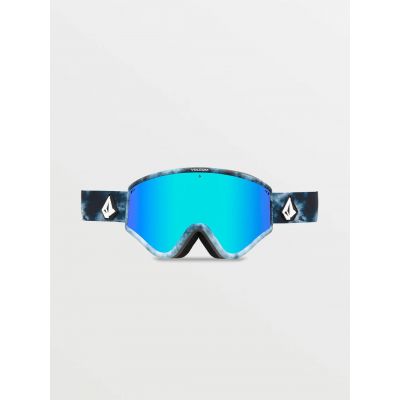 2. Volcom YAE LAGOON TIE DYE/BLUE CHROME Women's/Men's Snowboard Goggles UV Protection Blue (VG0722110)