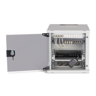 9. 10" network package, 6U rack and hardware, gr SOHO Pro version, no assembly required