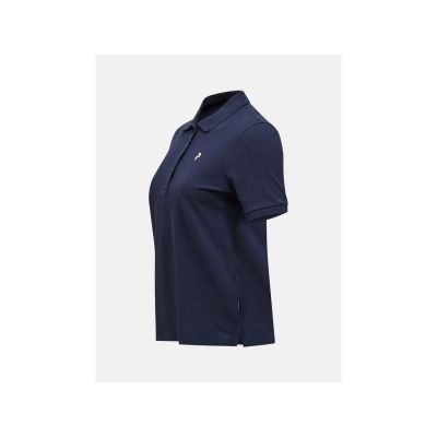 3. PEAK PERFORMANCE Women's Classic Cotton Polo T-shirt, navy blue