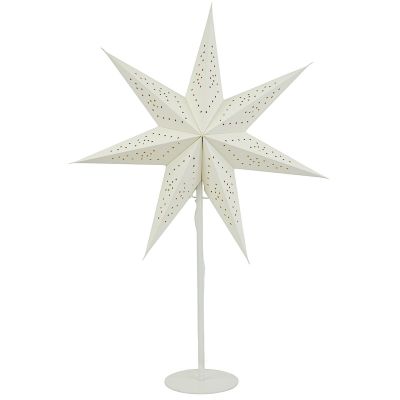 2. DECORATIVE STAR FLOOR LAMP 65 CM E14 WHITE