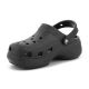 3. CROCS CLASSIC PLATFORM GLITTER CLOG W BLACK 207241-001
