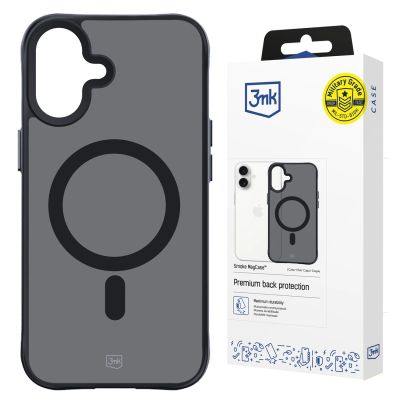 3. 3mk Smoke MagCase with MagSafe for iPhone 16 - semi-transparent