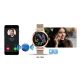 23. VELTORI VT340-1 Women's Smartwatch Gold Bracelet + Pink Silicone Strap