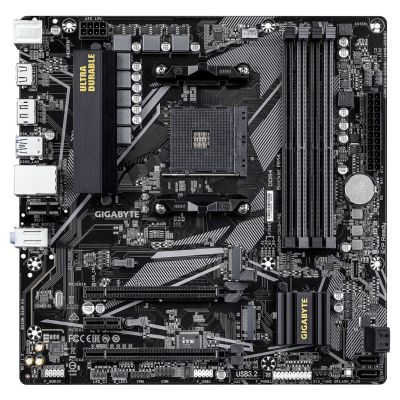 2. Gigabyte B550M DS3H R2 motherboard, AMD B550, AM4, 4xDDR4, mATX