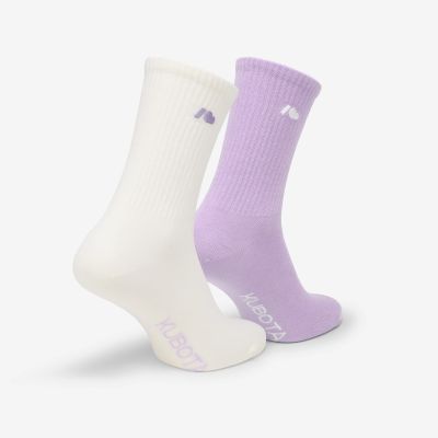 3. Kubota 2-pack cloud socks purple K25SS-300-001-10-2