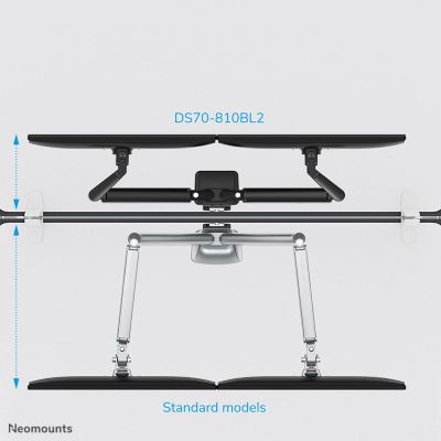 11. Neomounts DS70-810BL2 Monitor Holder/Stand 81.3 cm (32") Desk Black
