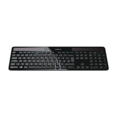 2. Logitech Wireless Solar Keyboard K750 Universal RF Wireless QWERTZ German Black