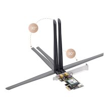 CUDY WE3000 AX5400 Wi-Fi 6 + BT 5.2 Intel AX210 PCIe Network Card