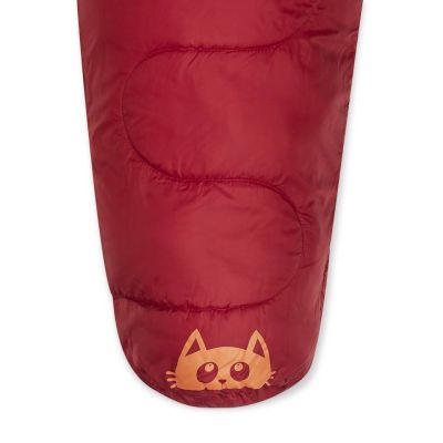 4. Campus Gattino 250 Mummy Sleeping Bag Right Red/Orange