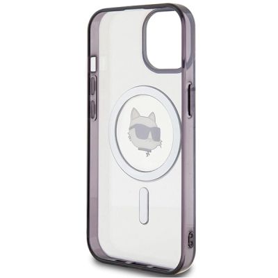 7. Karl Lagerfeld KLHMP15MHCHNOTK iPhone 15 Plus 6.7" transparent hardcase IML Choupette`s Head MagSafe