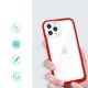 2. Clear 3in1 Case for iPhone 11 Pro Max Frame Cover Gel Red