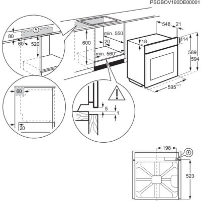 6. ELECTROLUX LOX8P87WZ Oven