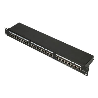 4. Patch panel Extralink EX.9830 (1U; cat. 5e; 24xRJ-45)
