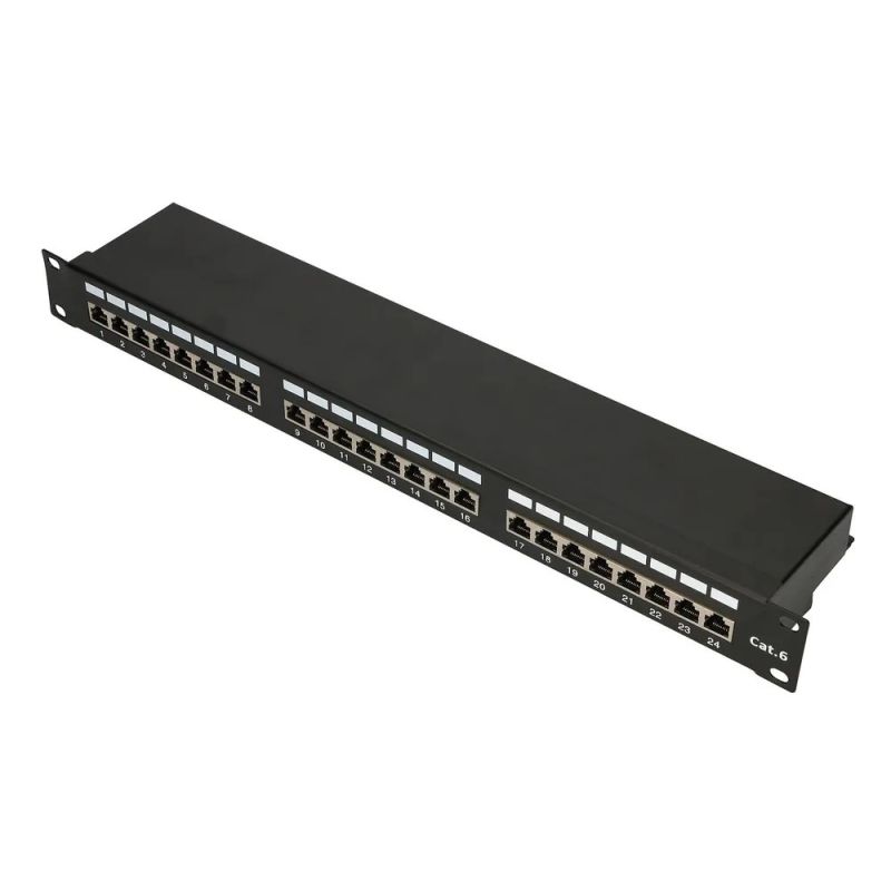 4. Patch panel Extralink EX.9830 (1U; cat. 5e; 24xRJ-45)