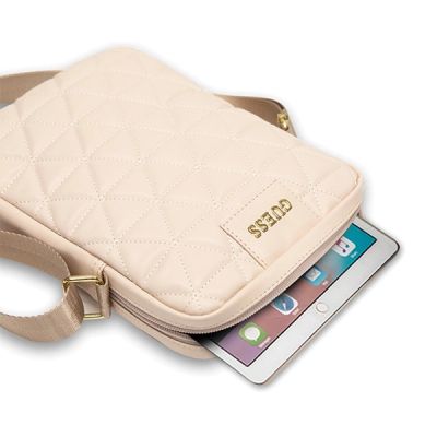 4. Guess Bag GUTB10QLPK 10" pink/pink Quilted Tablet Bag