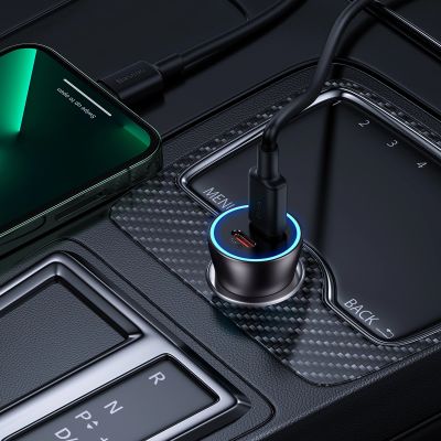 10. Baseus Golden Contactor Pro car charger 2x USB-C 40W gray (CGJP000013)