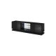 2. TV cabinet QIU 200 MDF gloss black/gloss black
