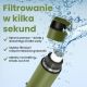 9. Extralink PURISOO+ BOTTLE WITH FILTER SYSTEM WITH PUMP 400ML UF + ACF FILTER Water filter bottle 0.4 l Green, Olive
