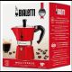 5. BIALETTI 3-cup coffee maker Moka Express 5466 red