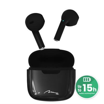 Media tech MT3589K headphones (in-ear; Bluetooth; with built-in microphone; black