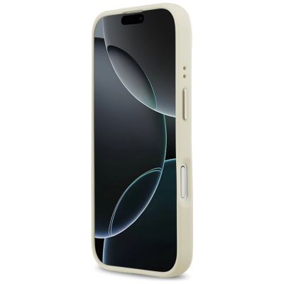 5. Guess Grained Strass Logo MagSafe case for iPhone 17 - beige