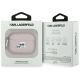 4. Karl Lagerfeld Monogram Karl & Choupette Head Case for AirPods Pro 3 - Pink
