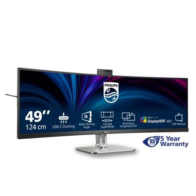 61. Philips 5000 series 49B2U5900CH/00 computer monitor 124 cm (48.8") 5120 x 1440 px Dual QHD LCD Black