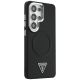 4. Guess Embossed Ring Triangle Logo MagSafe Case for Samsung Galaxy S26 Ultra - Black