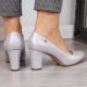 3. Sergio Leone W SK193C Silver Pearl Heel Pumps