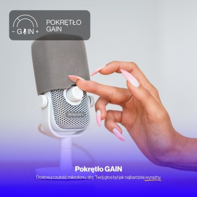 42. ENDORFY Solum Voice S Onyx White Microphone (EY1B015)