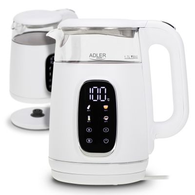 27. ADLER AD 1305 electric kettle white and silver