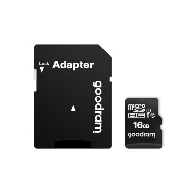 GoodRam M1AA-0160R12 Memory Card (16GB; Class 10, Class U1; Adapter, Memory Card)