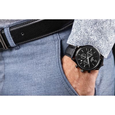 4. Giewont Chronograph Sapphire Black Men's Watch GW6310-A1