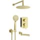 Concealed shower set with bathtub spout