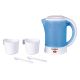 14. ELDOM C190 LINO 0.6 L 550W BLUE TOURIST KETTLE + TWO CUPS, TWO SPOONS