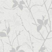 WALLPAPER 122433 BELLE WHITE/SILVER