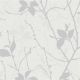 WALLPAPER 122433 BELLE WHITE/SILVER