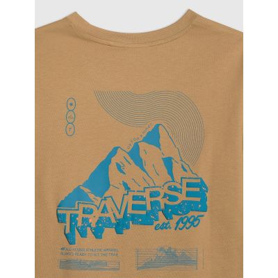 8. Men's regular printed T-shirt 4F 4FRAW25TTSHM3377-83S