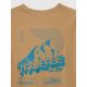 8. Men's regular printed T-shirt 4F 4FRAW25TTSHM3377-83S
