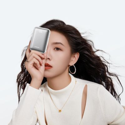 8. Joyroom JR-PBF29 20000mAh 22.5W Powerbank with Double Cable - White