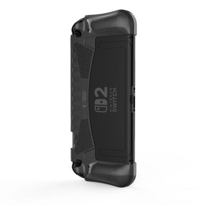 3. Tech-Protect TPUCarbon Case for Nintendo Switch 2 - Black