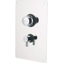 Concealed time shower tap - with temperature control