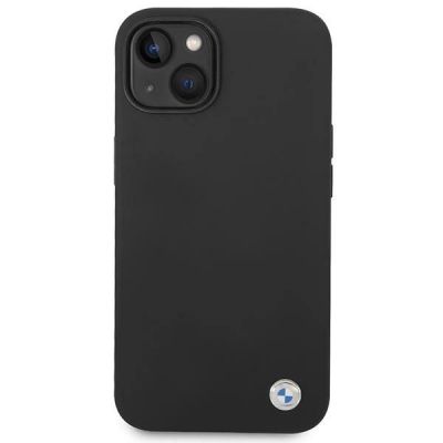 3. BMW Silicone Metal Logo Case for iPhone 14 - Black