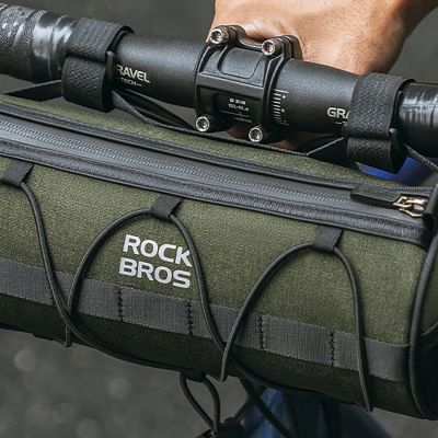 10. Rockbros 30110049001 bicycle handlebar bag 2 l - green