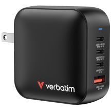 Verbatim Mini GaN Charger 100W 3xUSB-C PD, 1xUSB-A QC 3.0