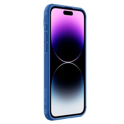 4. Nillkin CamShield Pro Magnetic Case for iPhone 15 Pro Max with Camera Protector - Blue