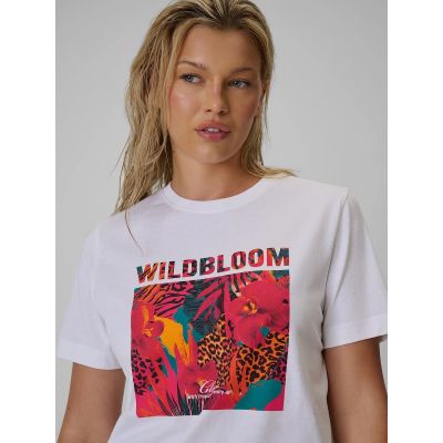 3. Women's regular printed T-shirt 4F 4FRSS26TTSHF4514-10S